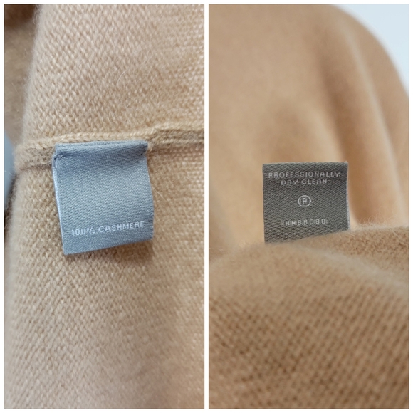 Neiman Marcus Cashmere Collection Cardigan Sweater Womens Small S Camel Brown - Picture 9 of 12